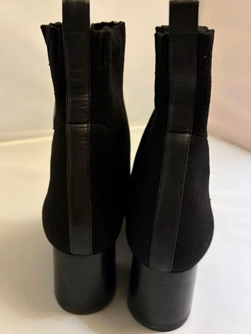 HERMES黒 ヴォルヴェールショートブーツ37ハーフ