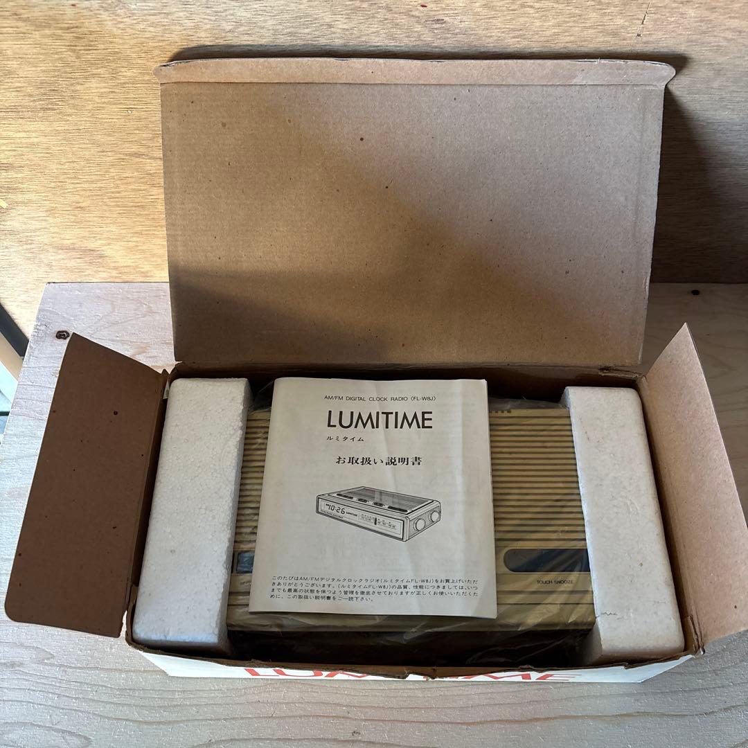 ルミタイム　デジタルクロックラジオ　時計　レトロ　田村電機製作所
