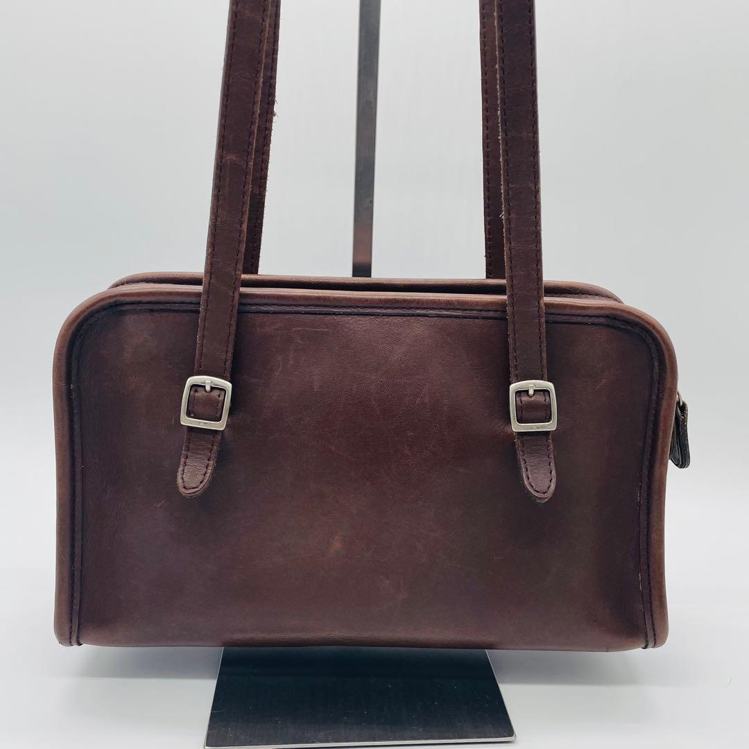 オールドコーチ　ショルダーバッグ　 希少9051 USA製 ブラウン