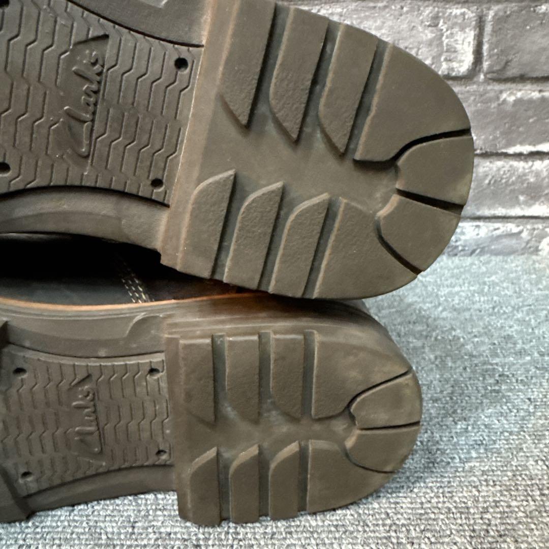 クラークス ブーツ ツートンカラー サイドジップ ゴアテックス 7.5