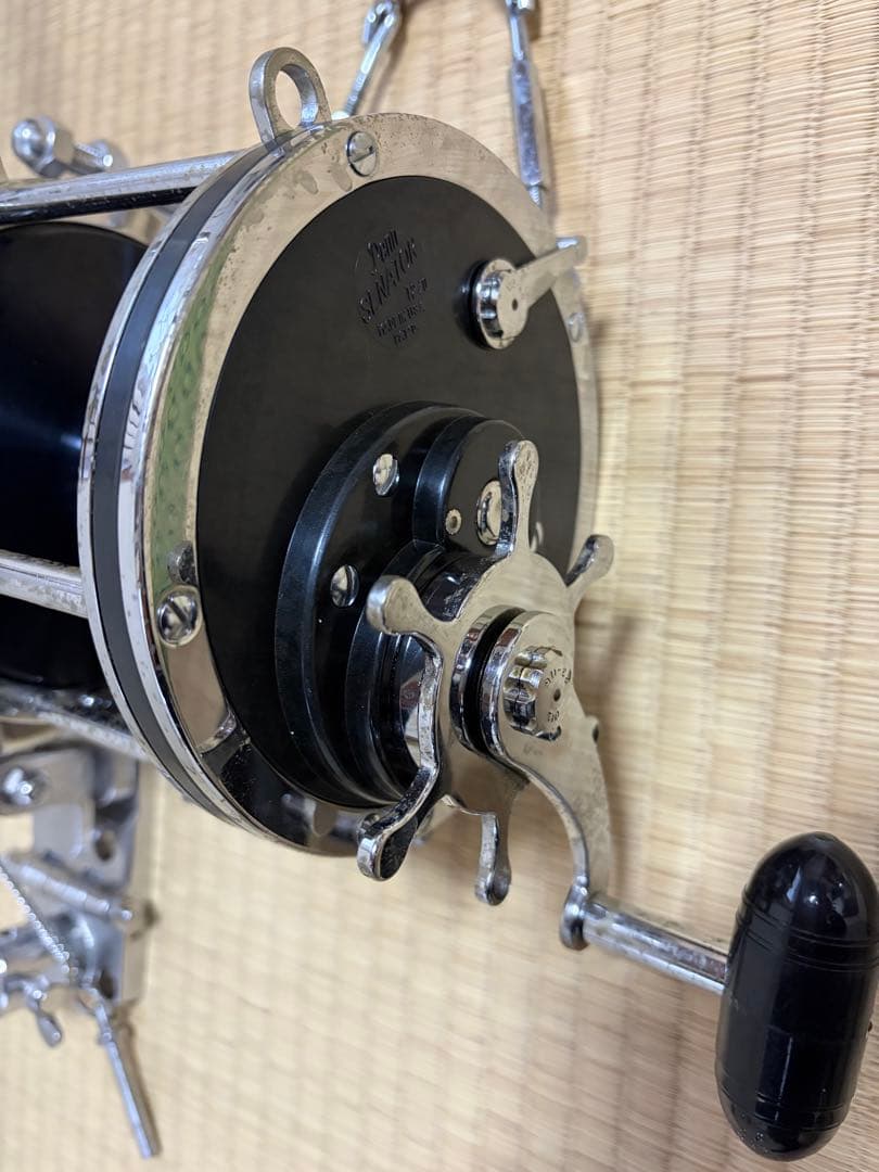 がまくえ　インパルス　70号　竿受けリールセット　美品