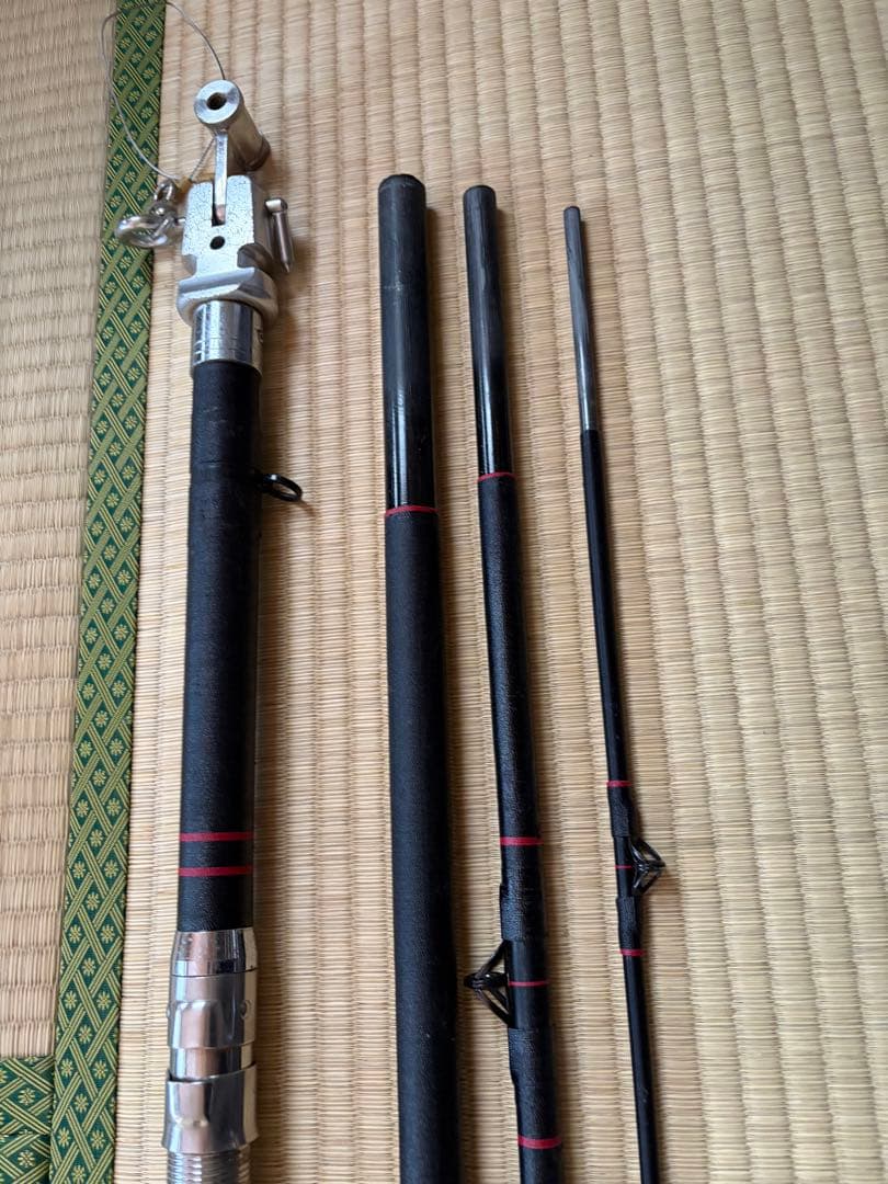 がまくえ　インパルス　70号　竿受けリールセット　美品