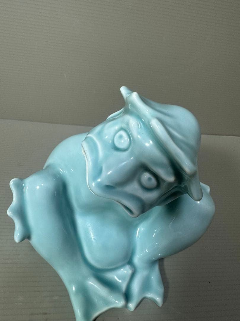 2139 深川製磁　青磁　カッパ　置物