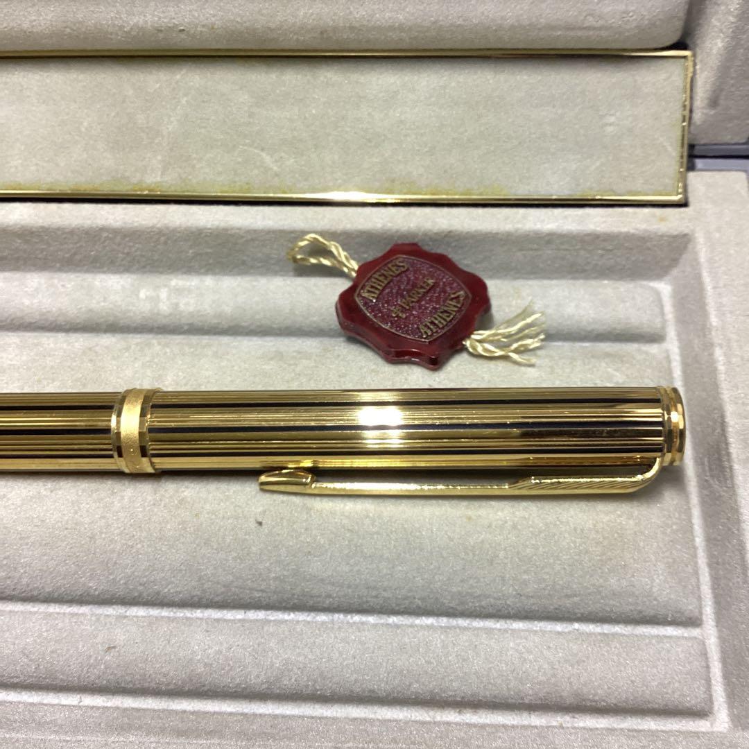 パーカー　ボールペン　プリミア　アテネス　23Kゴールドストライプ