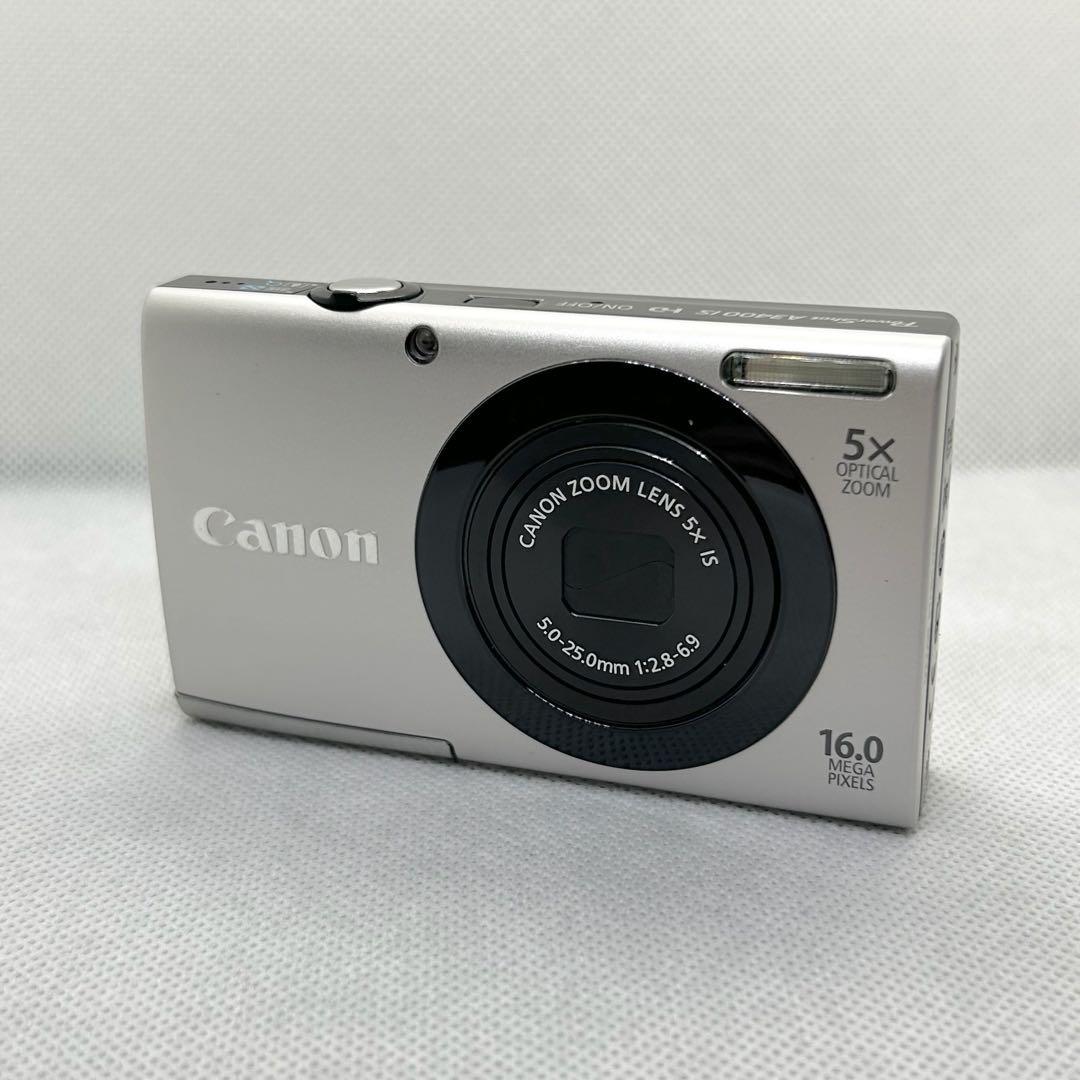 【美品】Canon コンパクトデジタルカメラA3400IS シルバー