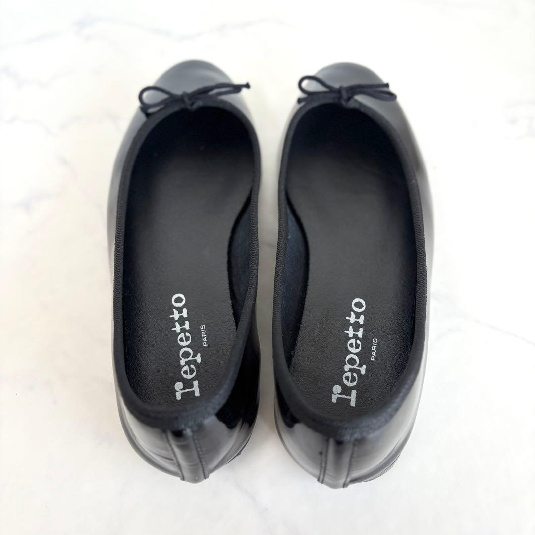 極美品 レペット 36 Lili リリ バレエシューズ エナメル ブラック