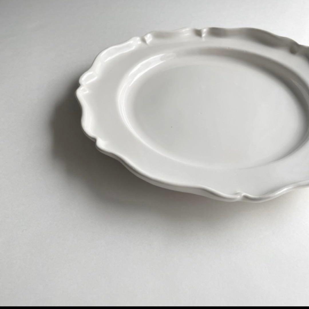 河合竜彦　花リムプレート大皿　約28cm