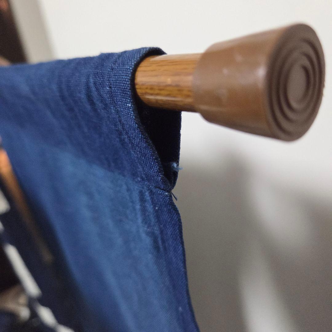 ハンドメイド　刺し子　久留米絣　暖簾　一点物　3幅