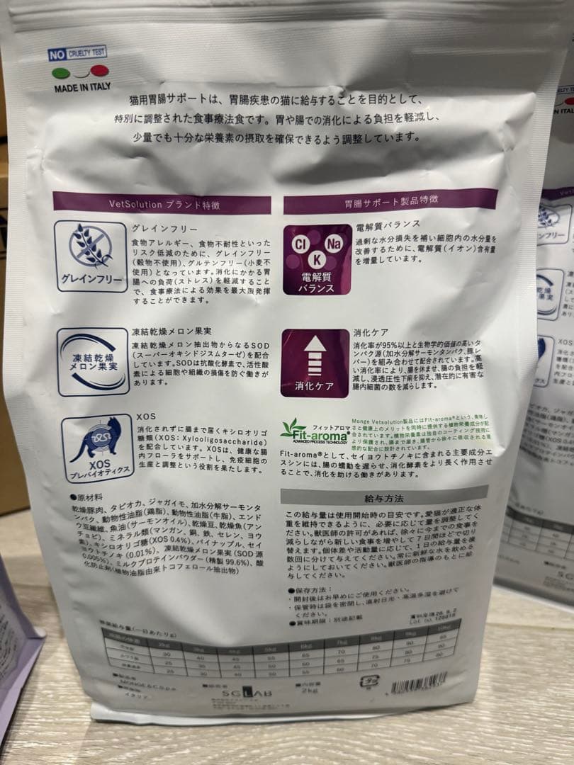 ル*ナ様 VetSolution 【胃腸サポート】2kg ×4 400g×2 計