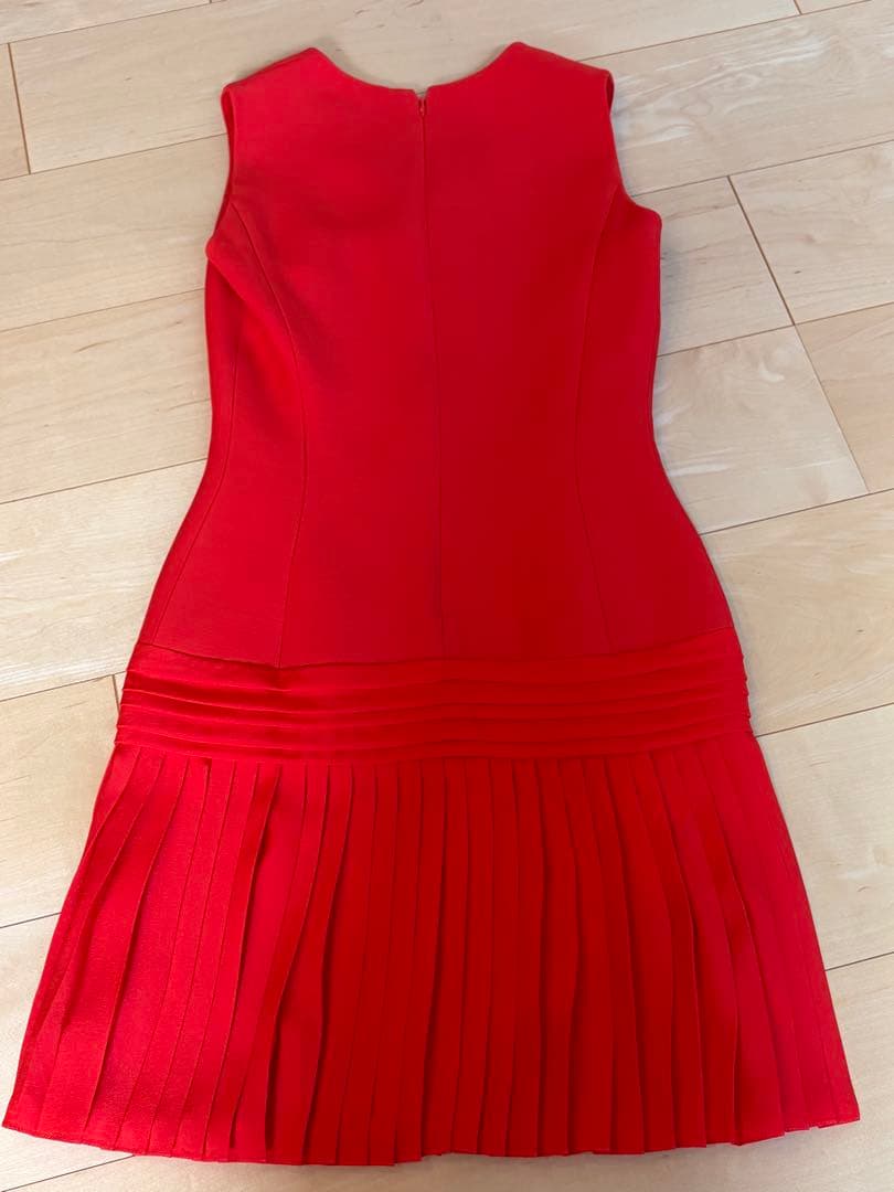 Christian Dior ノースリーブワンピース レッドS