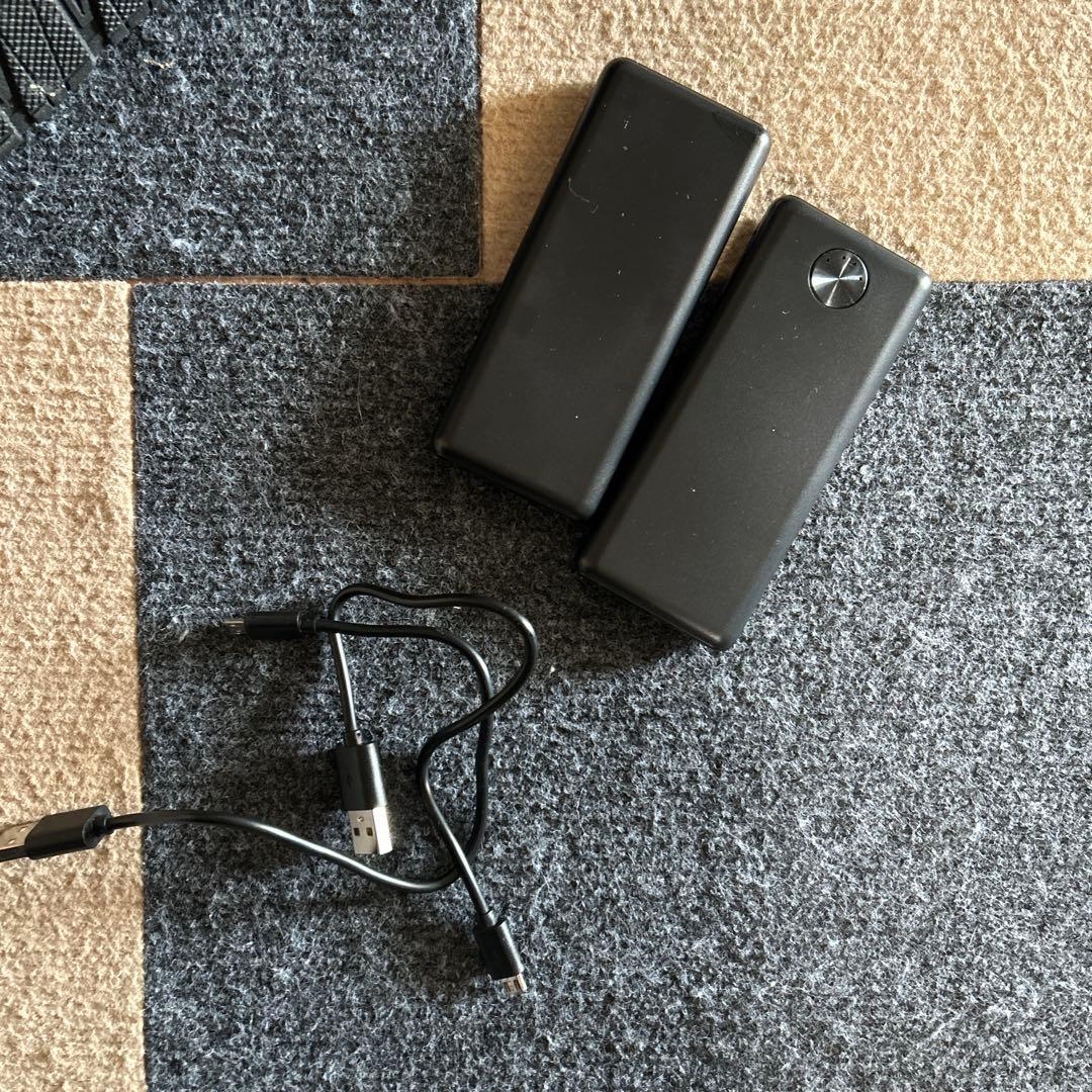 寒さ対策　加熱機能付きブラックナイロンブーツ