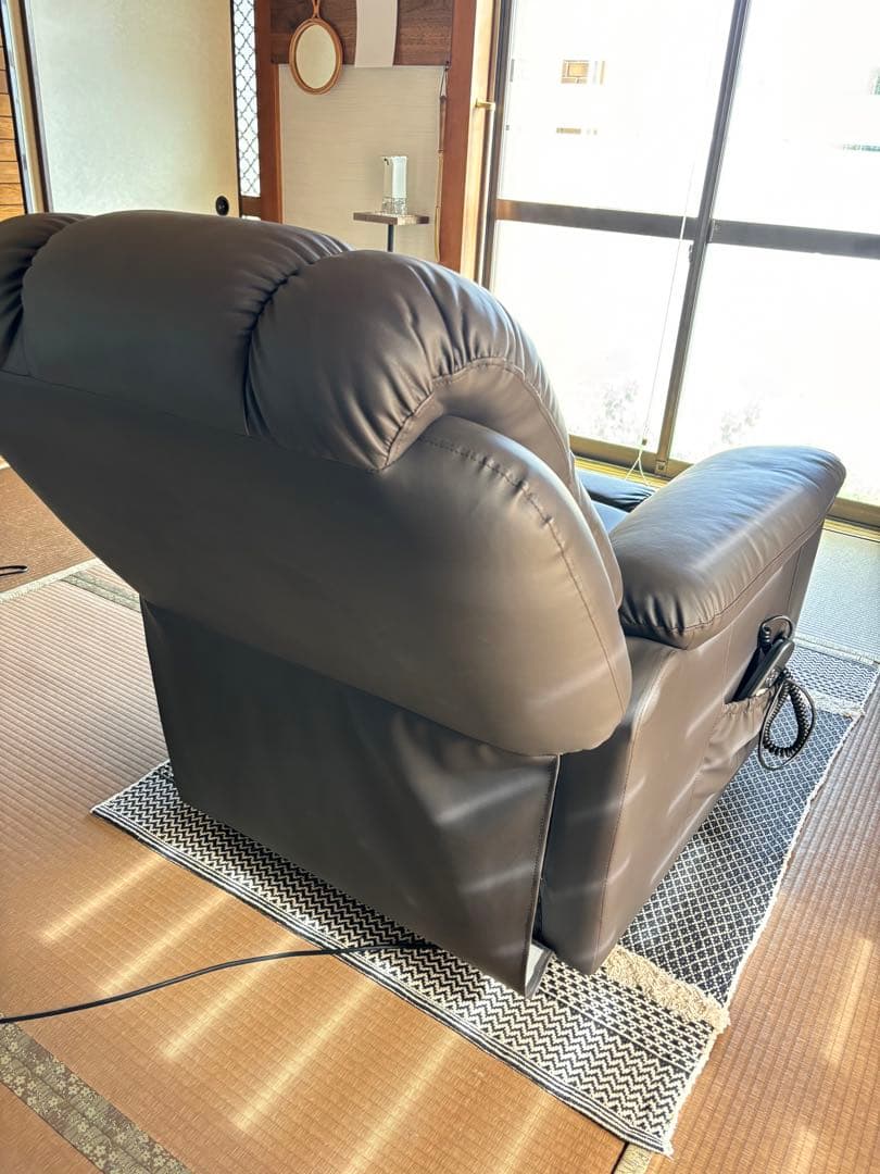 電動ラウンジチェア SHIFFON（シフォン）　ダークブラウン