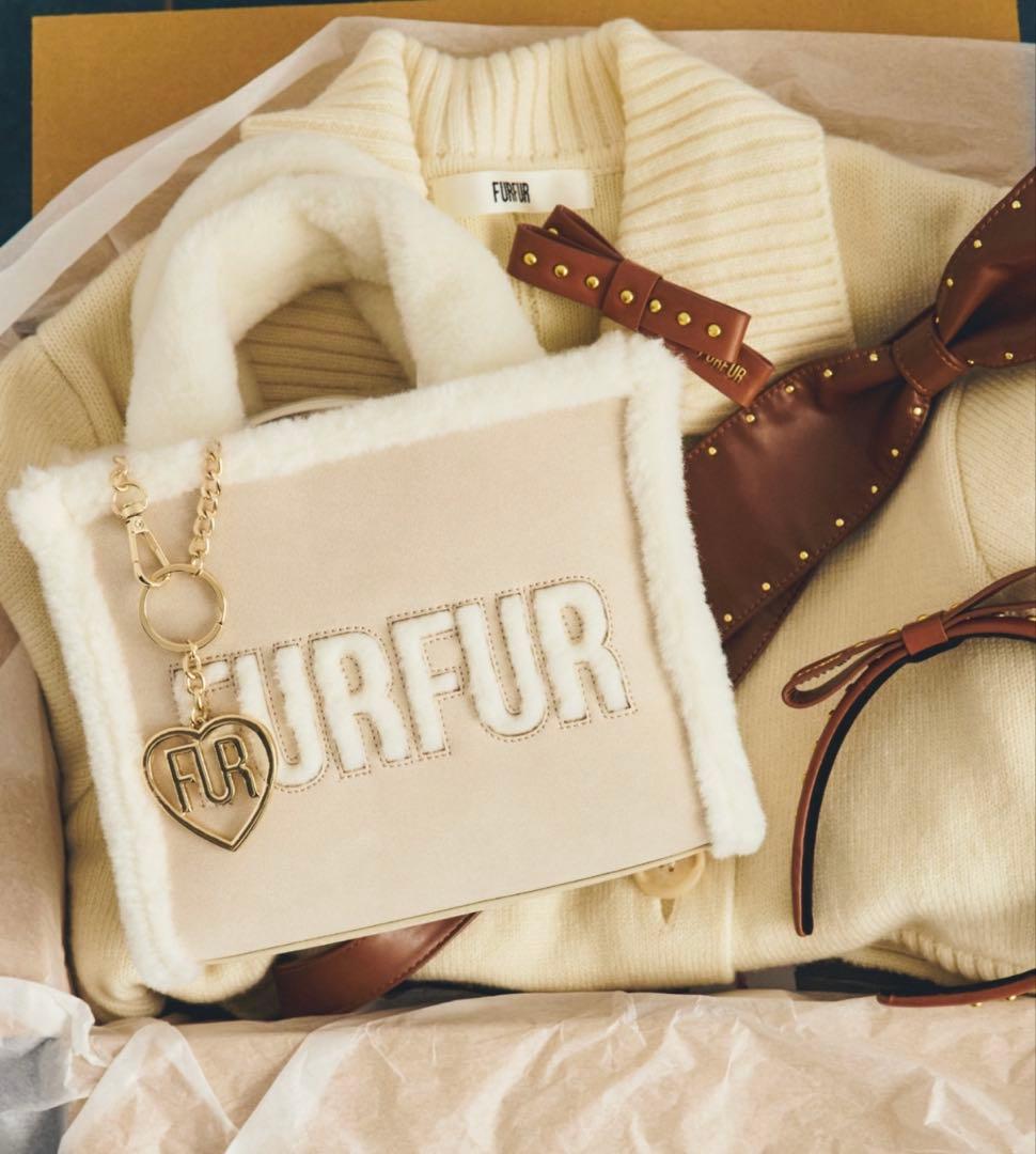 FURFUR ファーショルダーバッグ　トートバッグ