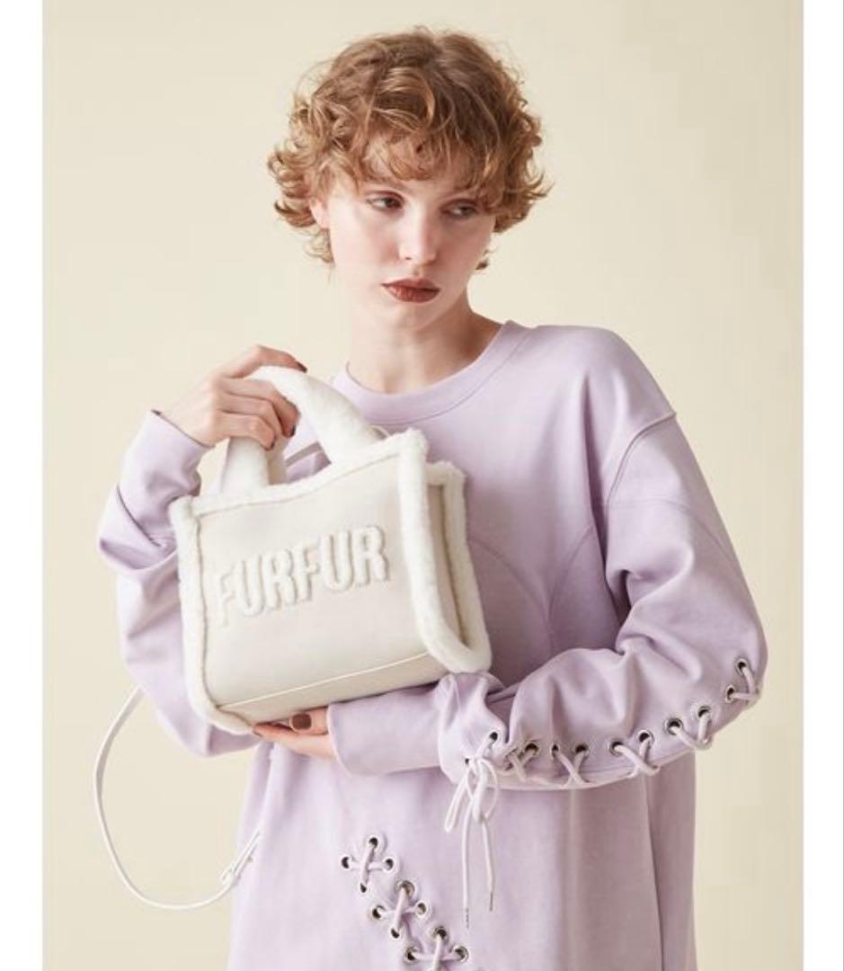 FURFUR ファーショルダーバッグ　トートバッグ