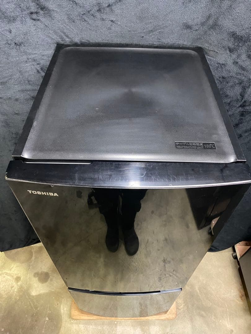 TOSHIBAノンフロン冷凍冷蔵庫153L 2018年製GR-P15BS (K)