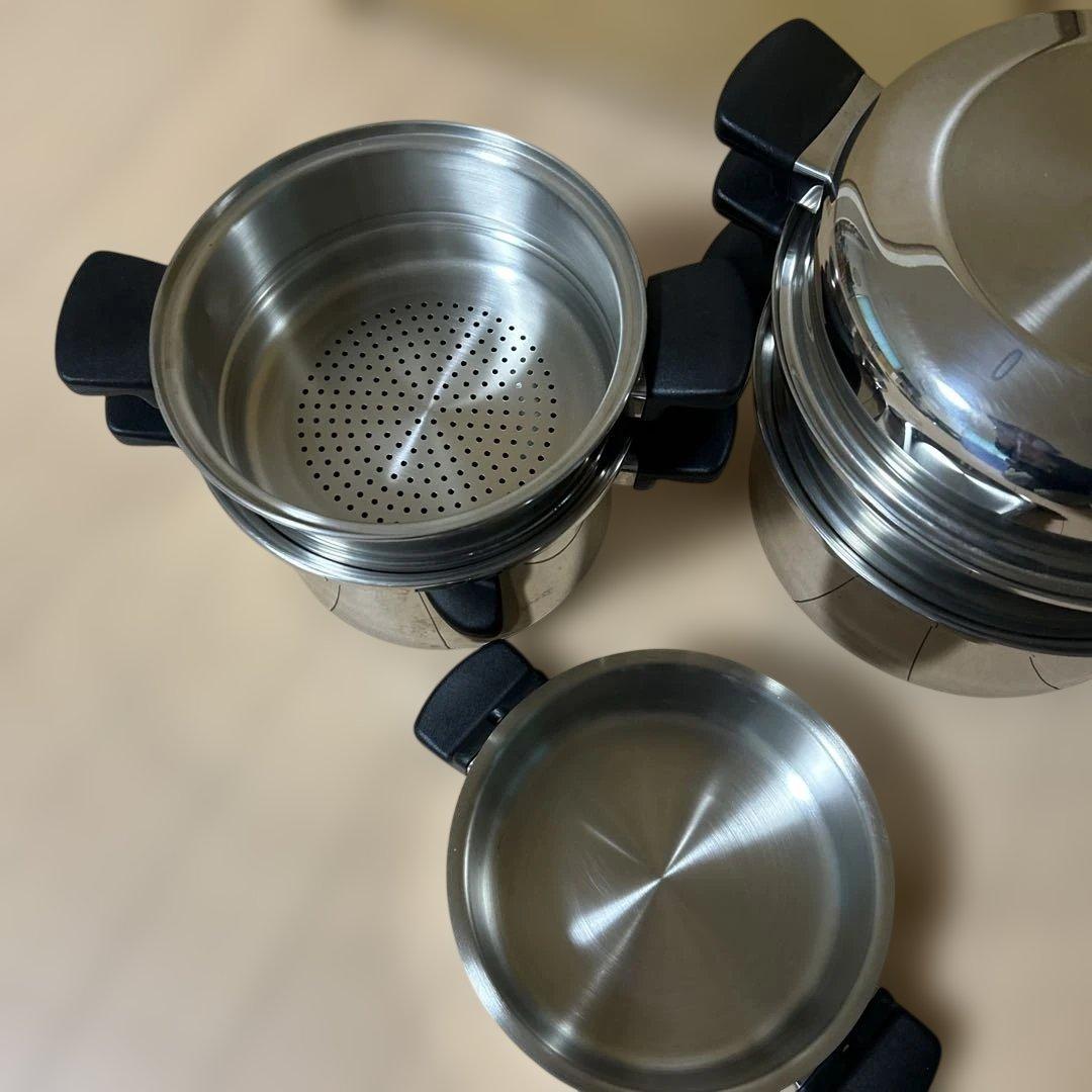 Amway ステンレス ダブルボイラーセット