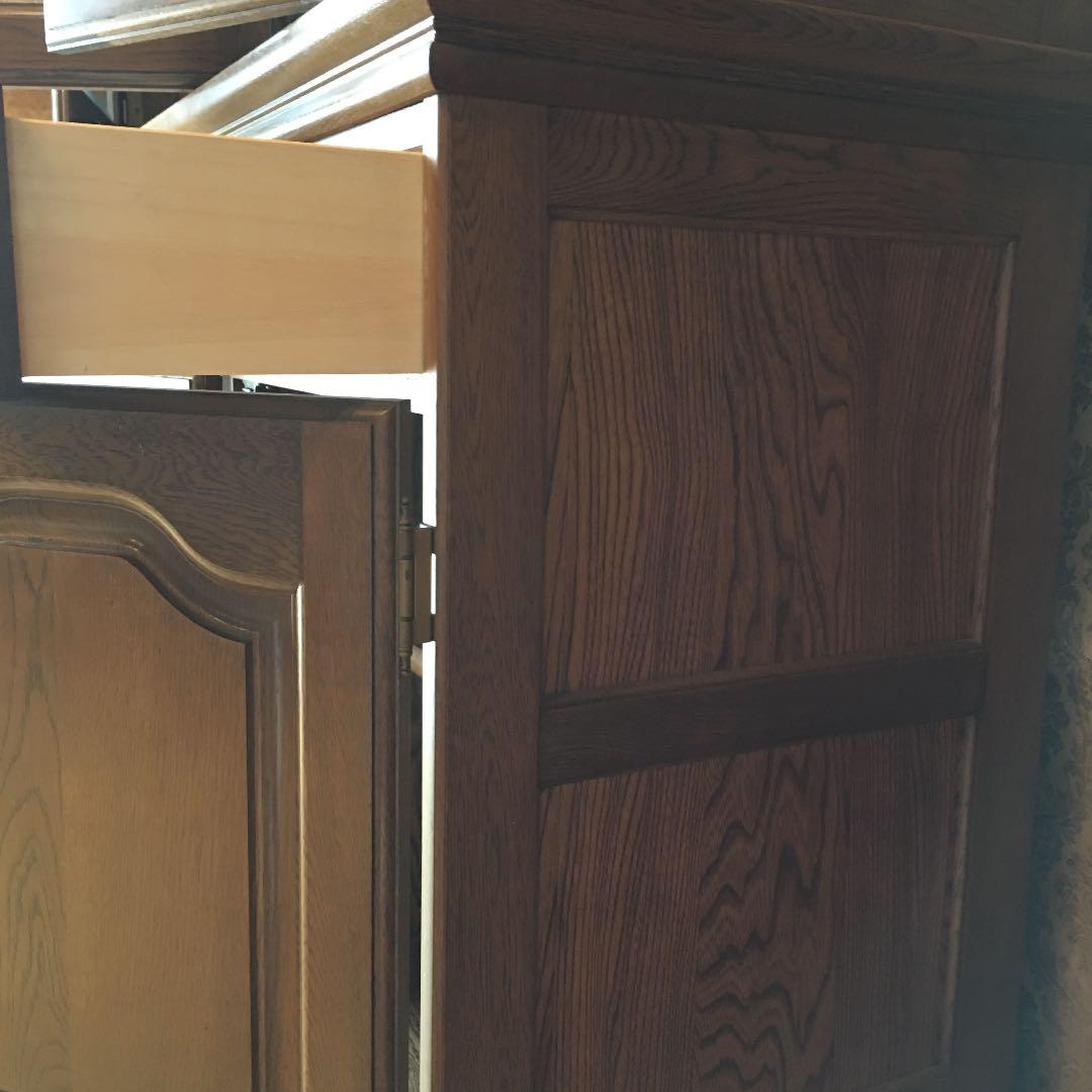 食器棚　オーク材　旭川 近藤工芸　無垢材