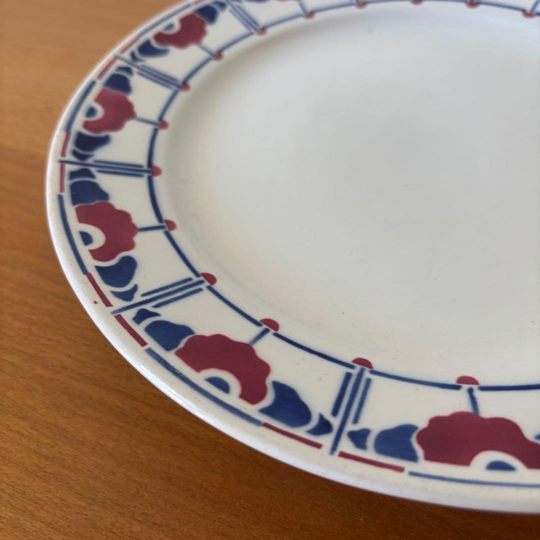 サルグミンヌ Ribecourt コンポティエ 花柄皿 ケーキ皿 アールデコ