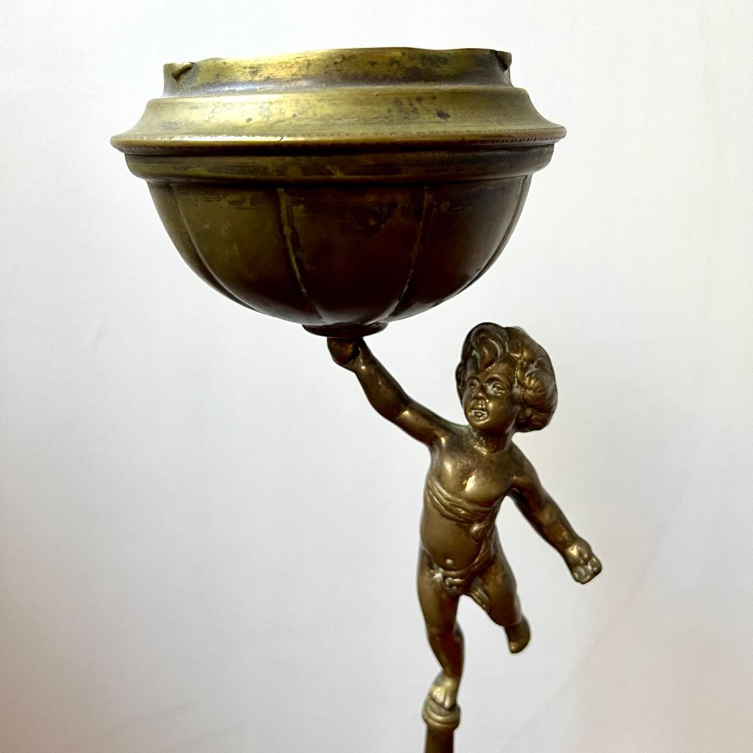 灰皿 スタンド灰皿 フランス製 アールヌーボー ロココ調 アンティーク レトロ