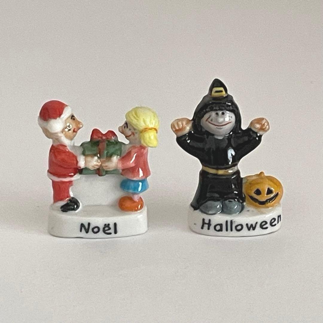 子供達の12ヶ月　フェーブ　ヴィンテージ　フランス　陶器　ミニチュア　置物