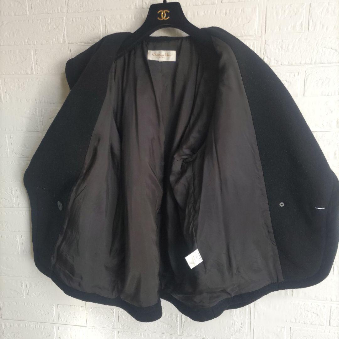 Christian Dior　ウール　ビッグカラー　Pコート　ショートコート