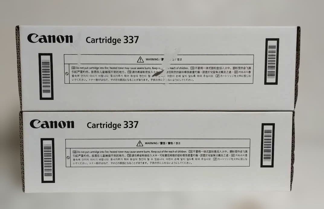 CANON　純正トナーカートリッジ 337 　新品未開封　2箱まとめて