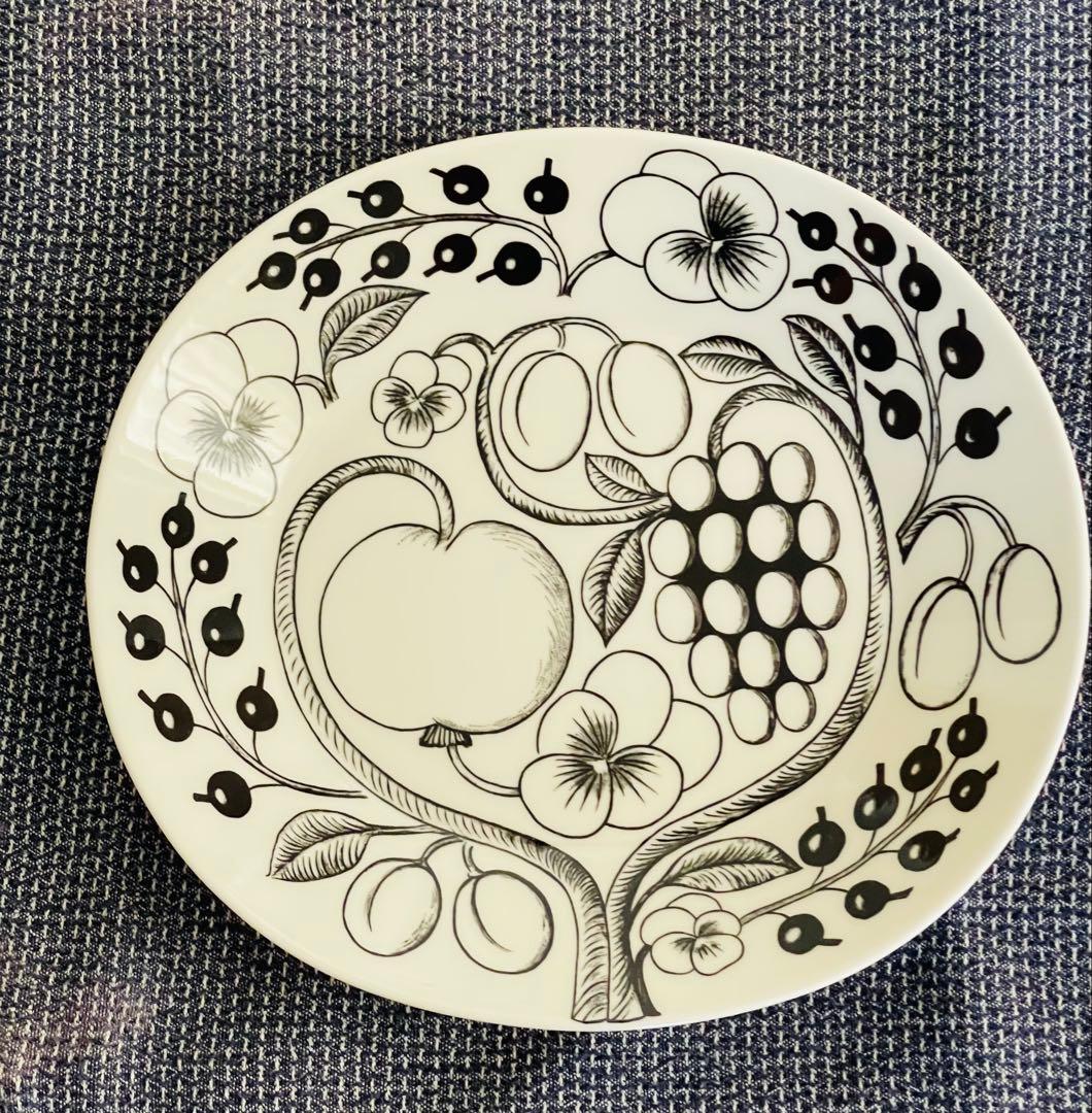 アラビア ブラックパラティッシ オーバルプレート25cm 2枚セット