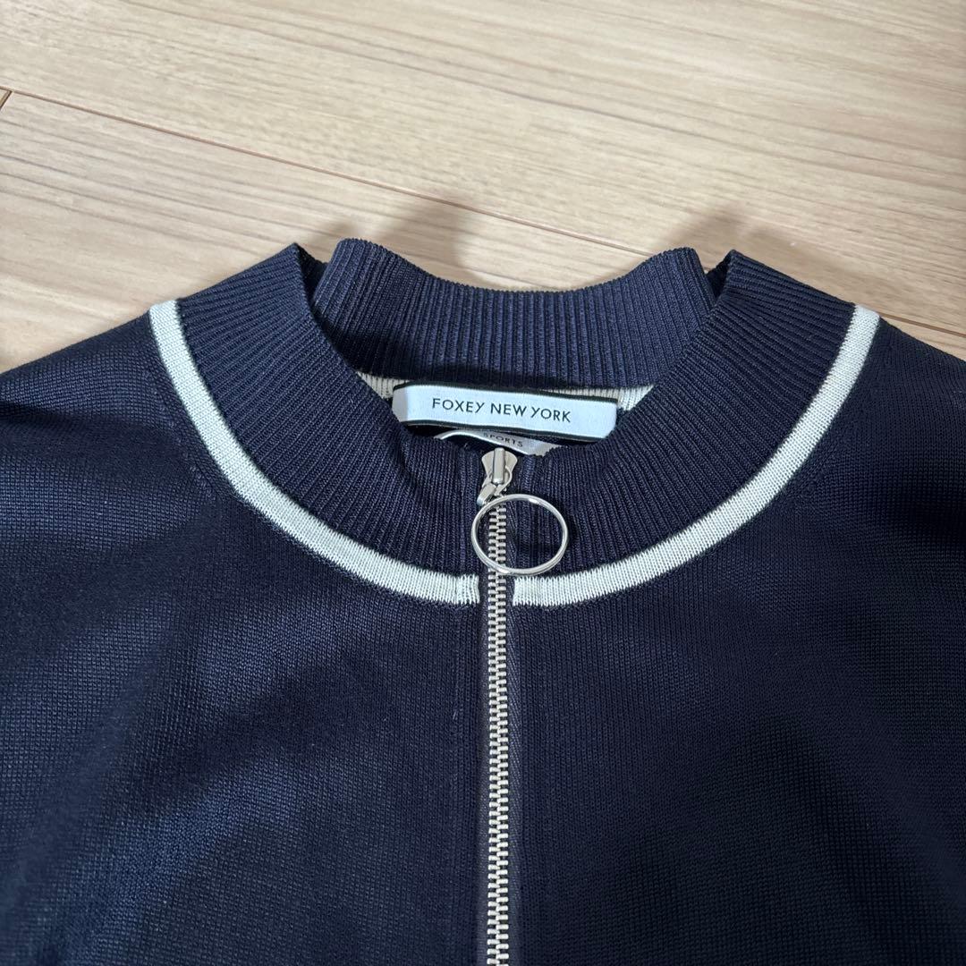 ゆんFOXEY NEW YORK SPORTSジップアップカーディガン