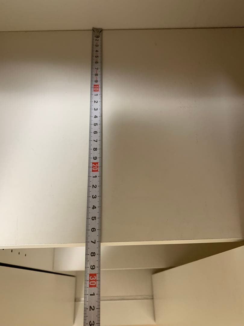 ホワイトガラス扉付き本棚