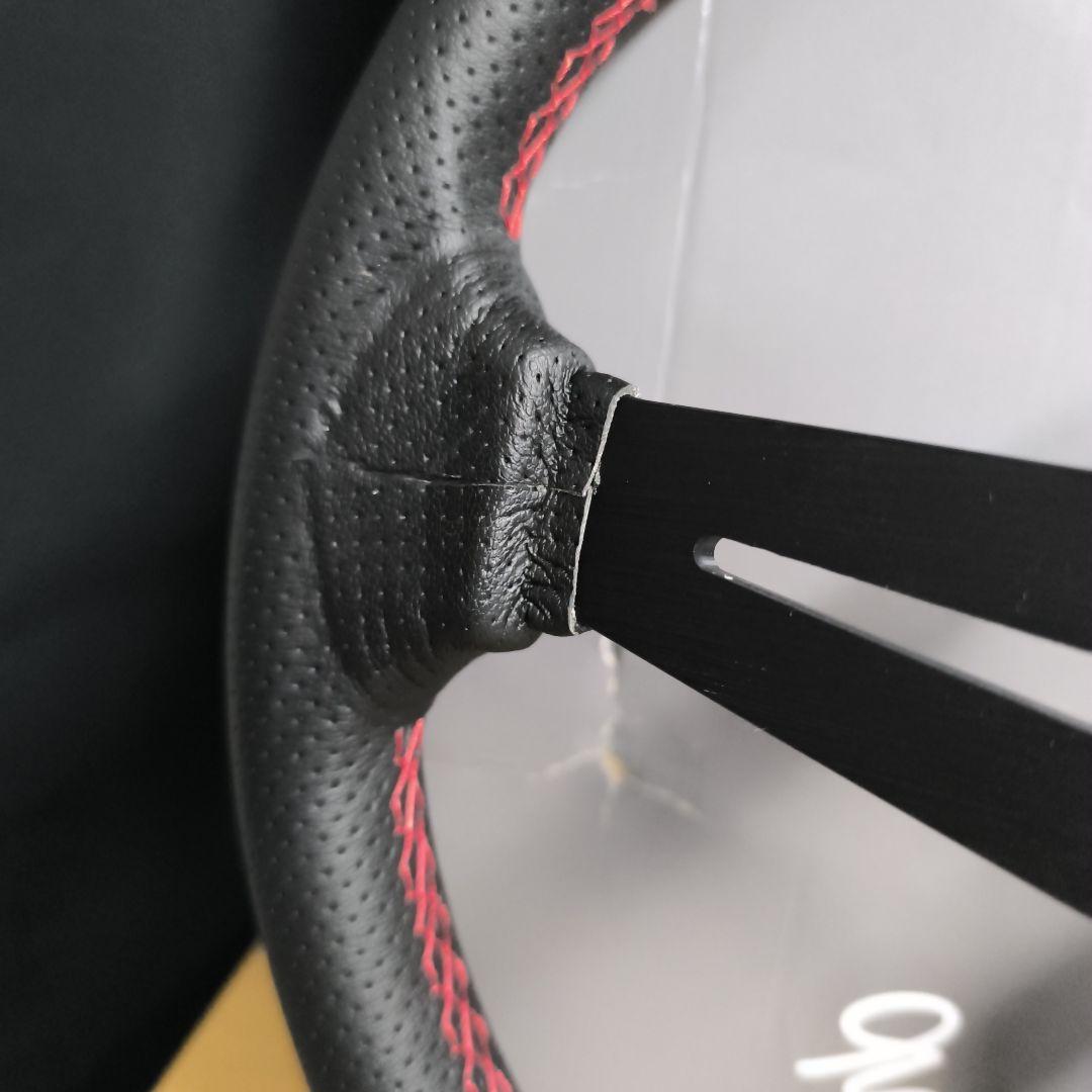 NARDIナルディタイプ　ステアリング ブラック350mm 　ディープ75mm