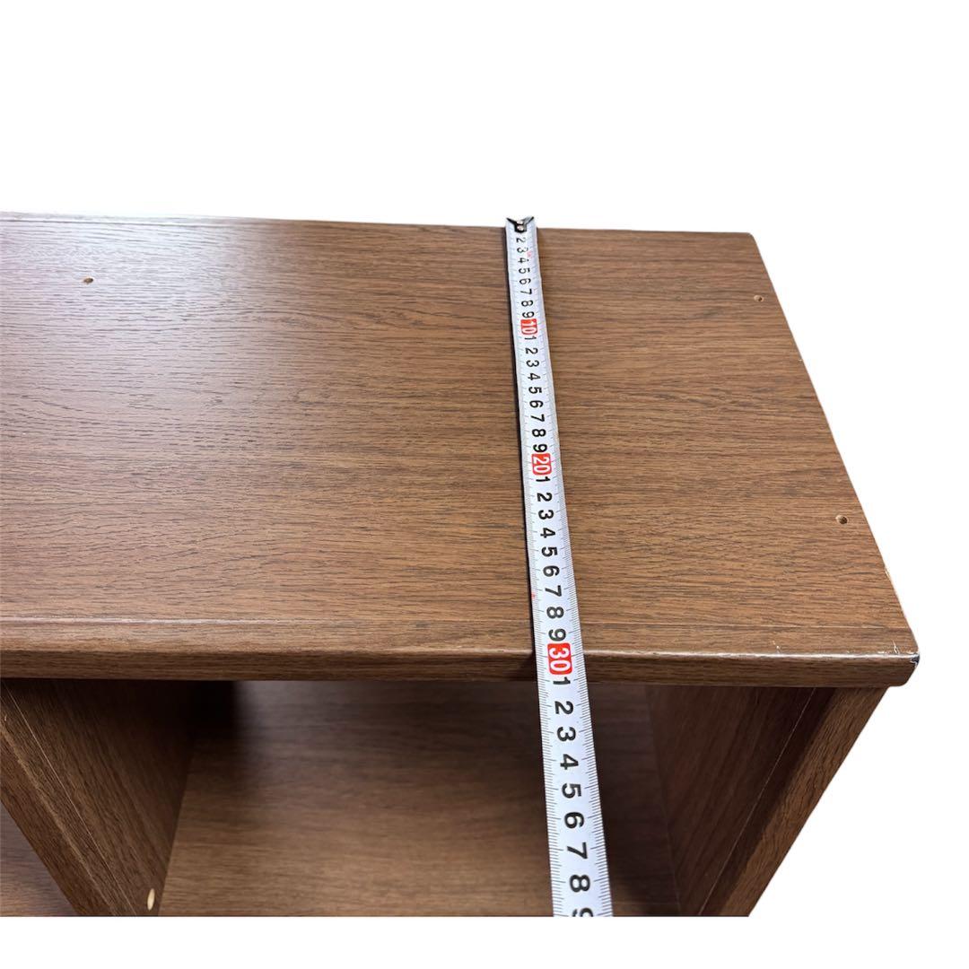 ウォールナット　シェルフ　木製オープンラック　3列×3段