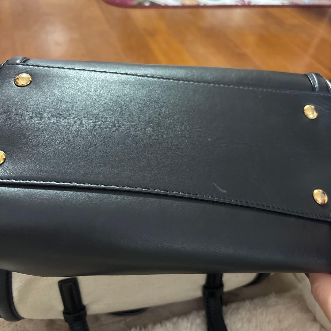 Salvatore Ferragamo ショルダー　キャンバスバッグ