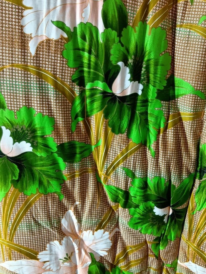 昭和　レトロ　モダン　花柄 　敷き布団