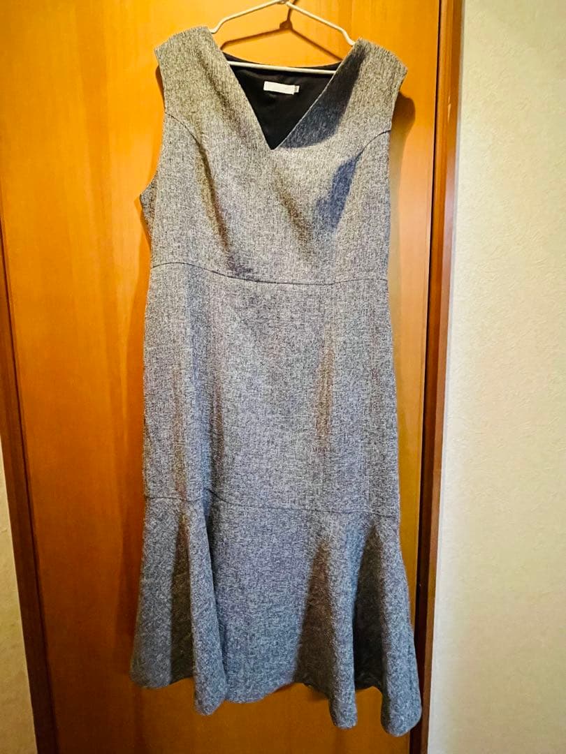 【2/8まで値下】OverE ツイードライクマーメイドワンピース 102サイズ