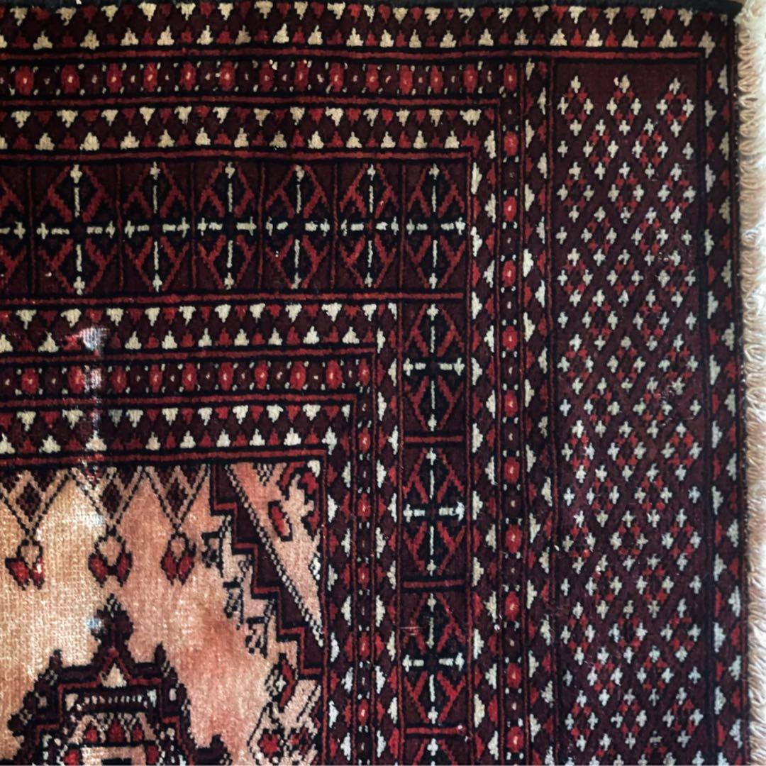 【在庫整理／大幅値引】145×90パキスタン・ラホール産 ヴィンテージラグ