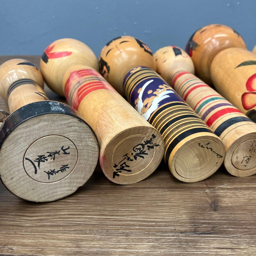 D-3 伝統こけし 創作こけし まとめ売り 18体セット 鳴子 遠刈田 置物