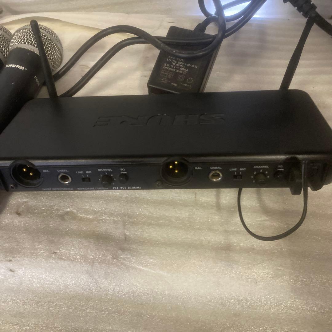 SHURE SVX88受信機＋ワイヤレスマイクPG58X2本