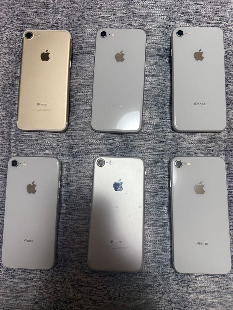 iPhone8、iPhone7 64GB計6台