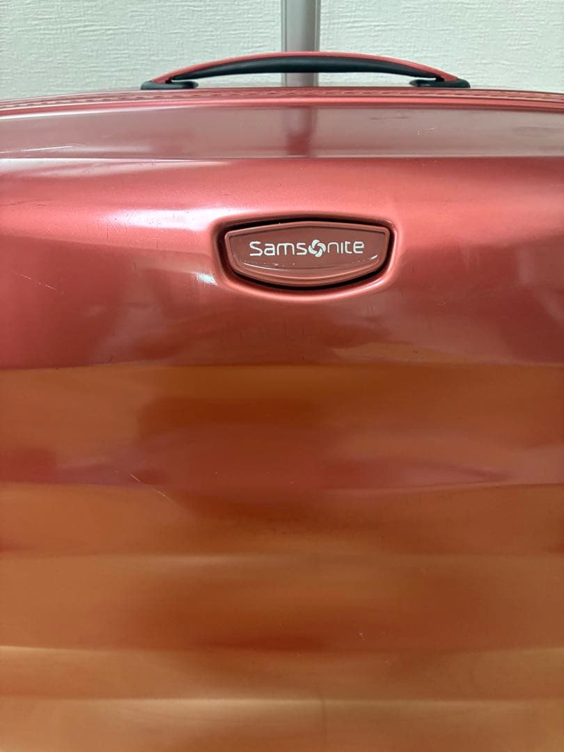 ☆美品☆サムソナイト　軽量　大容量　TSAロック コスモライト？赤系　送料無料♪