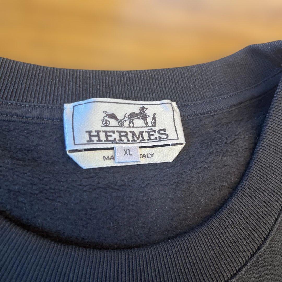 HERMÈS トレーナー XL ダークブラウン