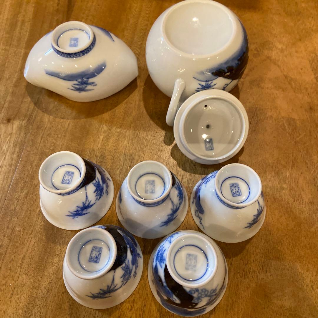 深川製磁昭和中期煎茶器揃え