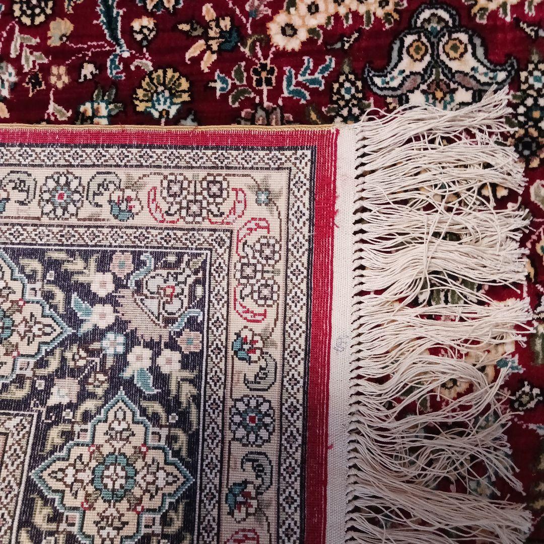 ペルシャ絨毯　超美品　新品　オリエンタルデザイン　 赤いラグ 94x170cm