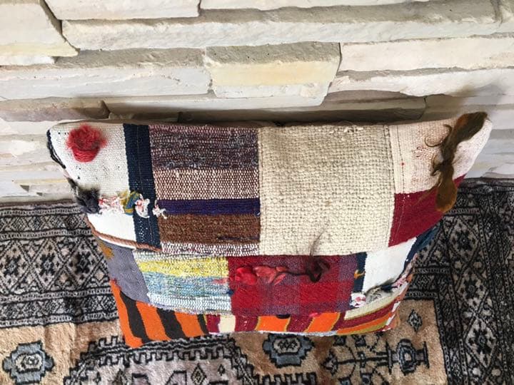 ビンテージラグ　トルコラグ　オールドキリム　クッションカバー　パッチワーク⑤