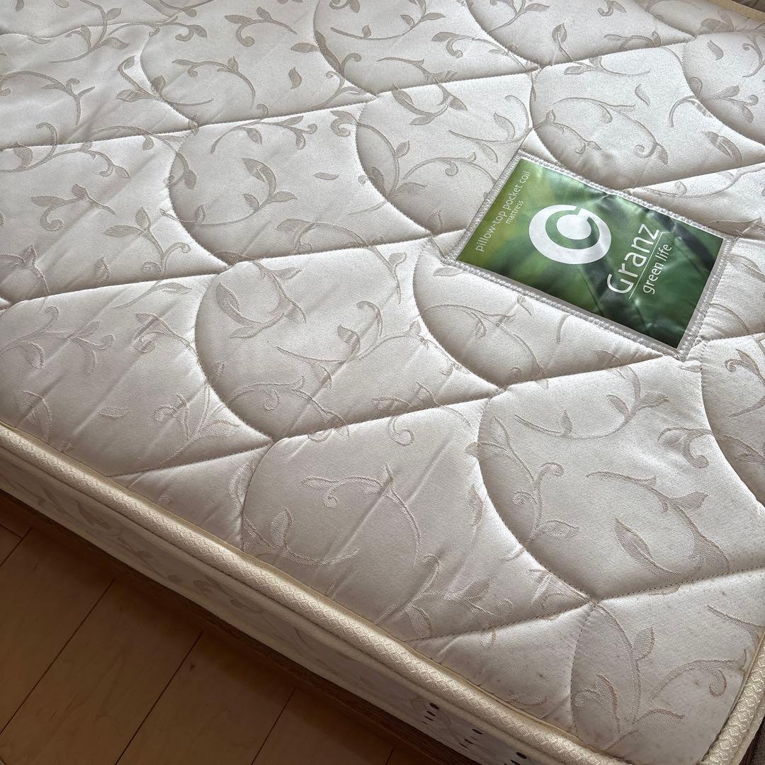 2/28までunicoADDAYベッドフレーム（シングル）ロータイプマットレス付