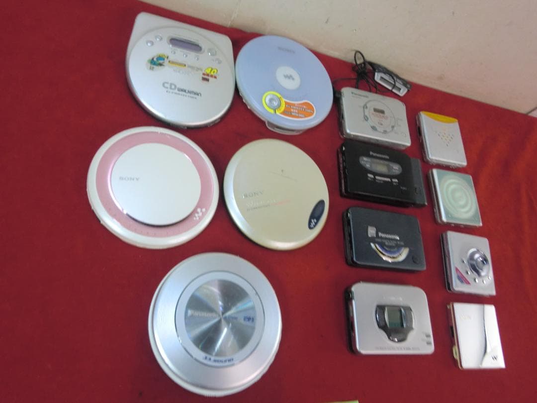 411：ソニー　パナソニック等　ポータブルプレーヤー　計13点　ジャンク