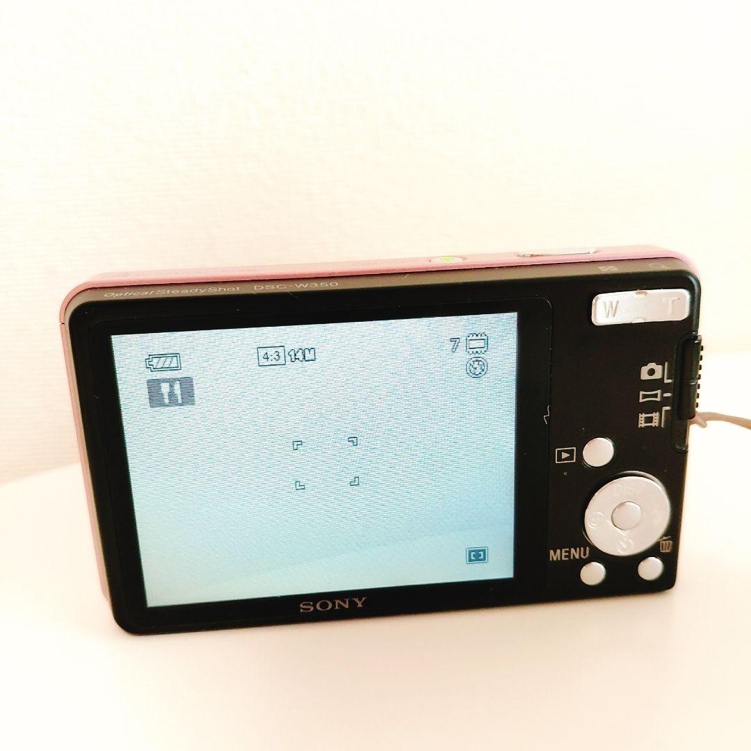 【匿名】ソニーSONY Cyber-Shot DSC-W350 ピンク