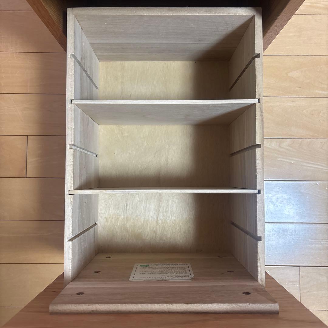 無印良品　無垢材デスクキャビネット　オーク材　学習机