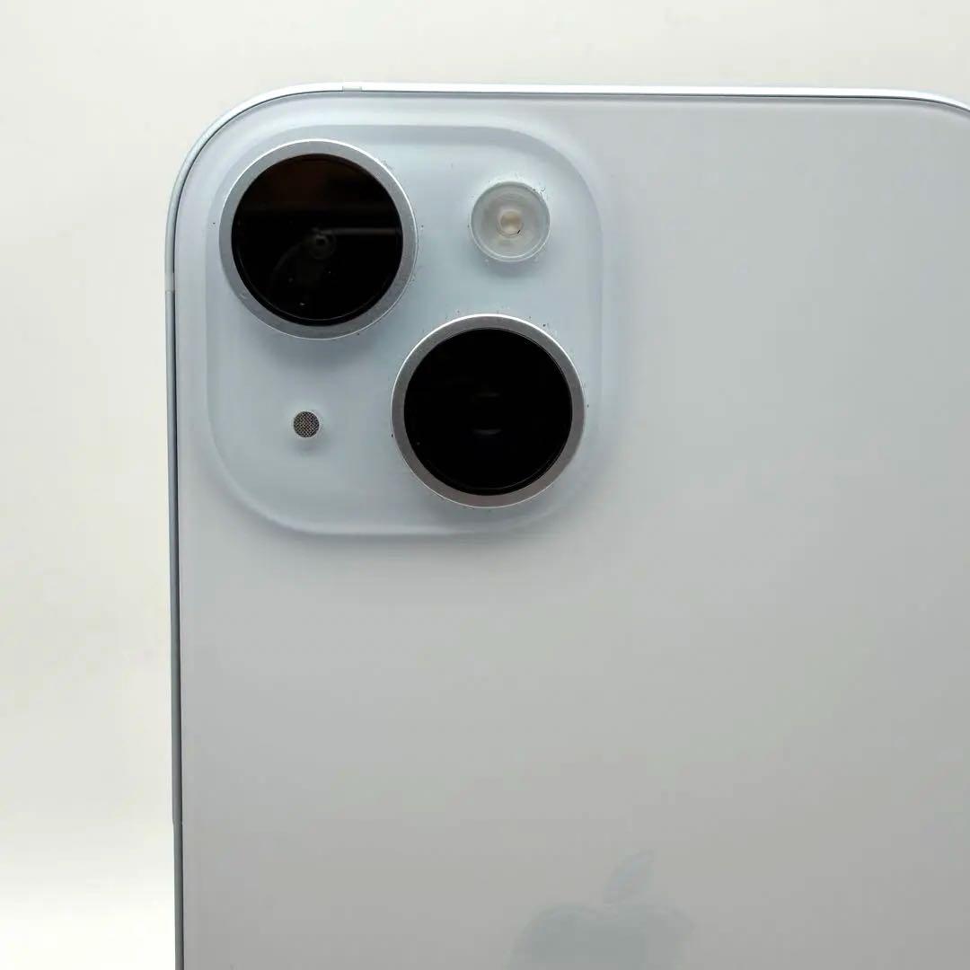 iPhone15 256GB ブルー SIMフリー美品 バッテリー100% 箱付