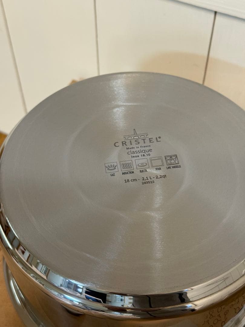 新品 CRISTEL 両手深鍋 G 18cm C18GK9