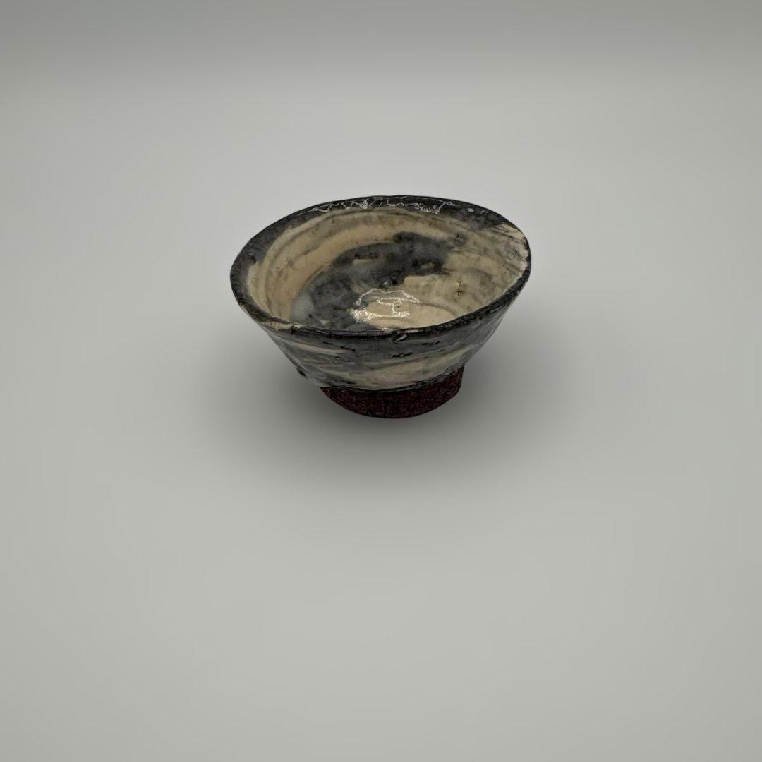 四代　真清水蔵六　刷毛目　酒盃